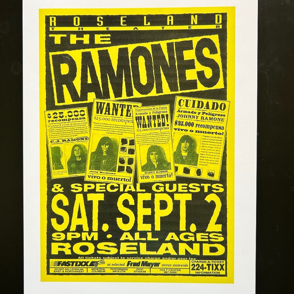 Retro Concert Print Unframed 8.5X11"